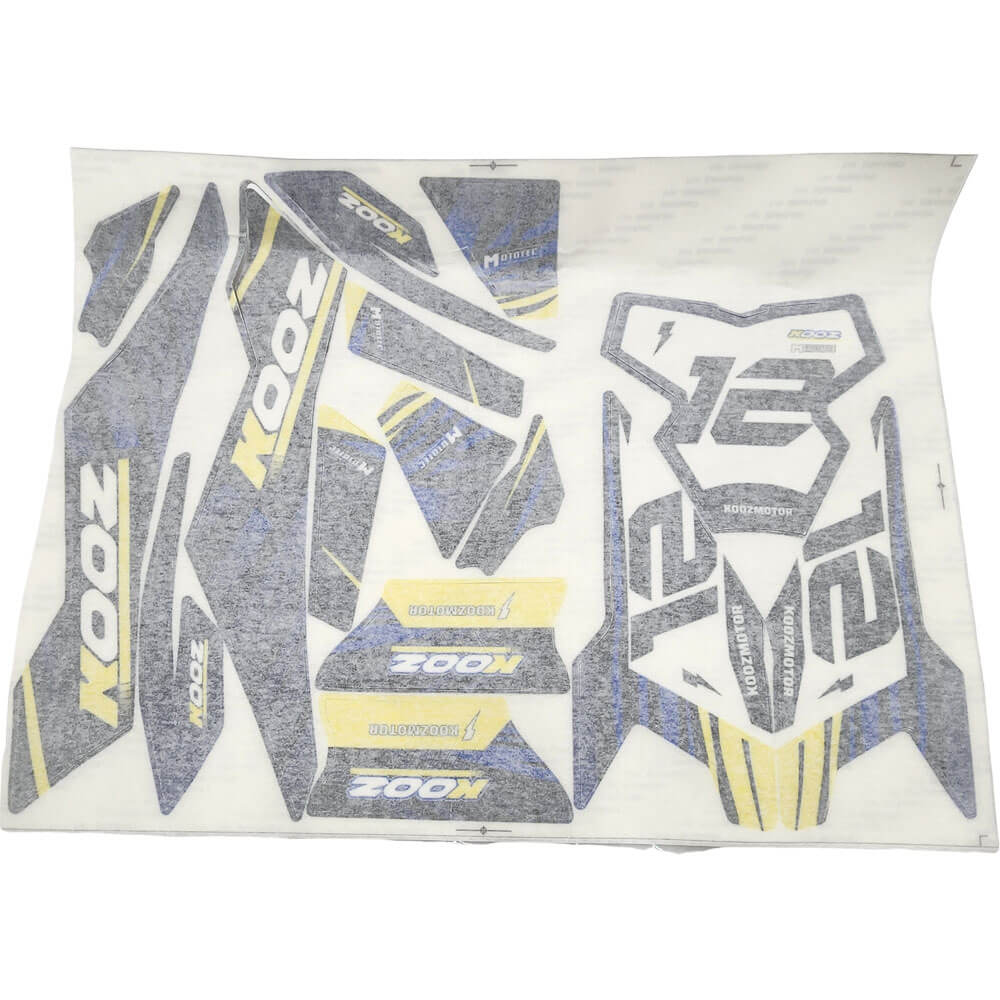 MotoTec Replacement STICKER KIT for 36V 300W (HP122e) Electric Dirt Bike