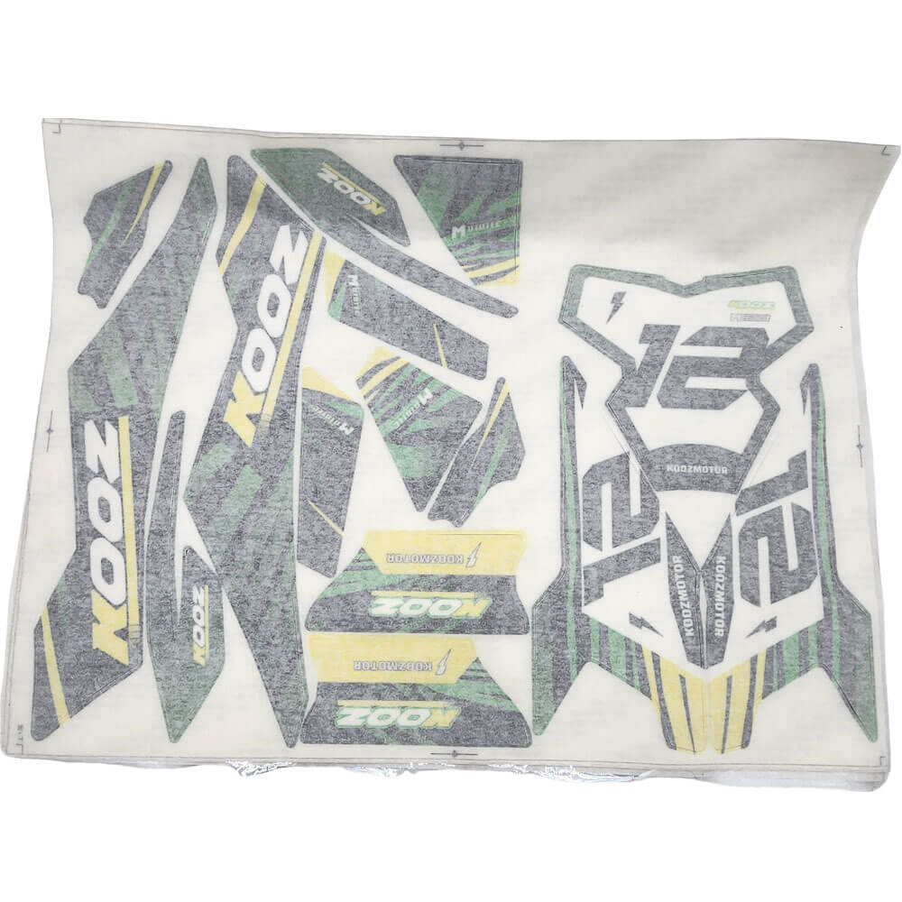 MotoTec Replacement STICKER KIT for 36V 300W (HP122e) Electric Dirt Bike