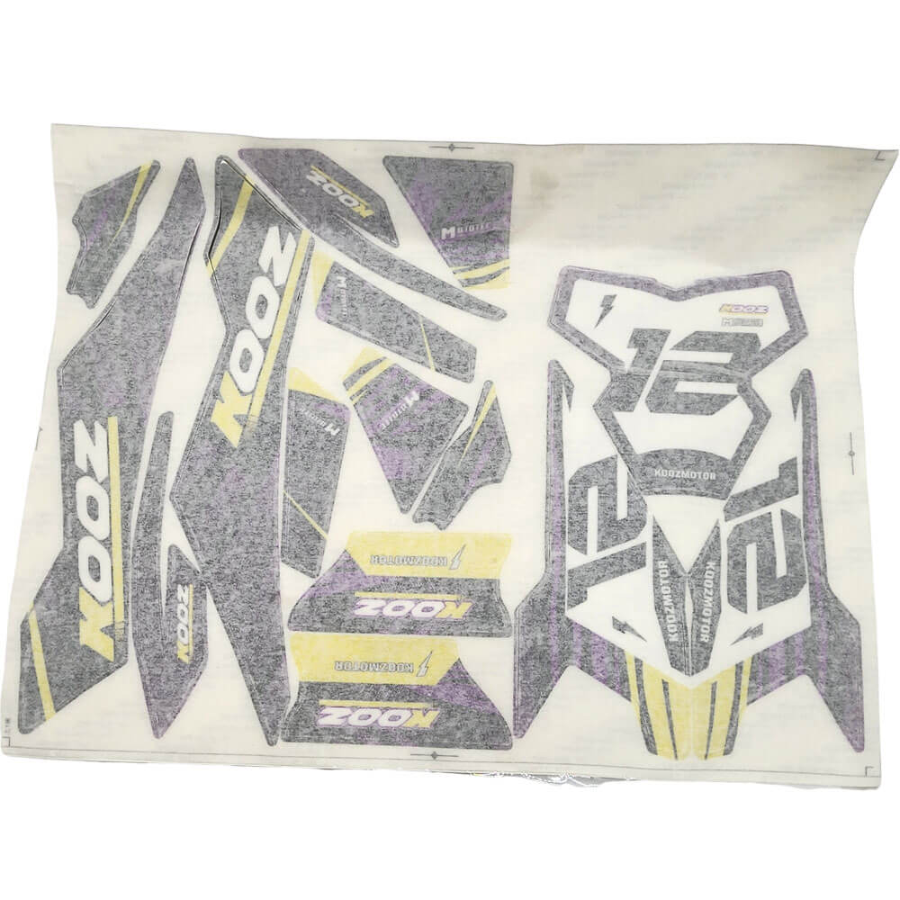 MotoTec Replacement STICKER KIT for 36V 300W (HP122e) Electric Dirt Bike