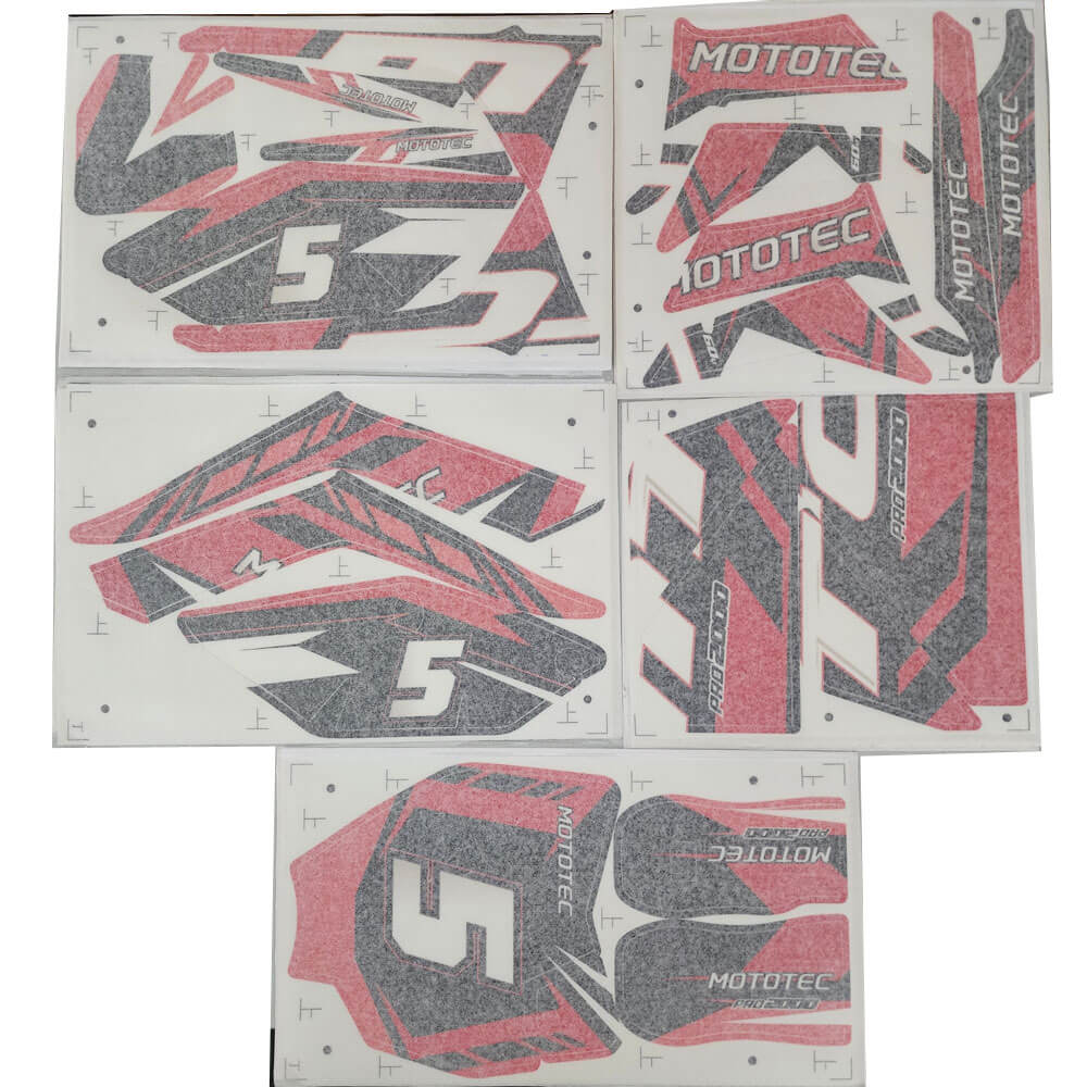 MotoTec Replacement STICKER KIT for 60V 2000W Pro Dirt Bikes