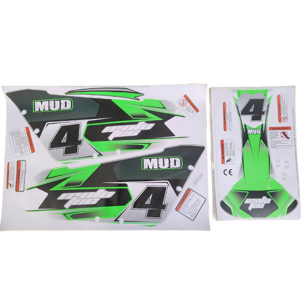 MotoTec Replacement STICKER KIT for Mud Monster 98cc/1000W Go-Kart