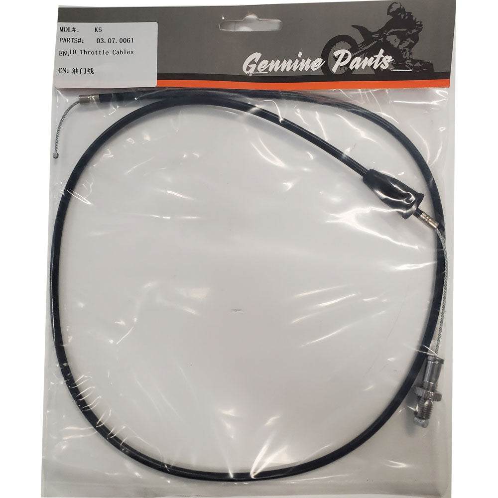 MotoTec Replacement THROTTLE CABLE 250mm, 980mm, 1115mm, 135mm for X4, X5 Gas Dirt Bikes
