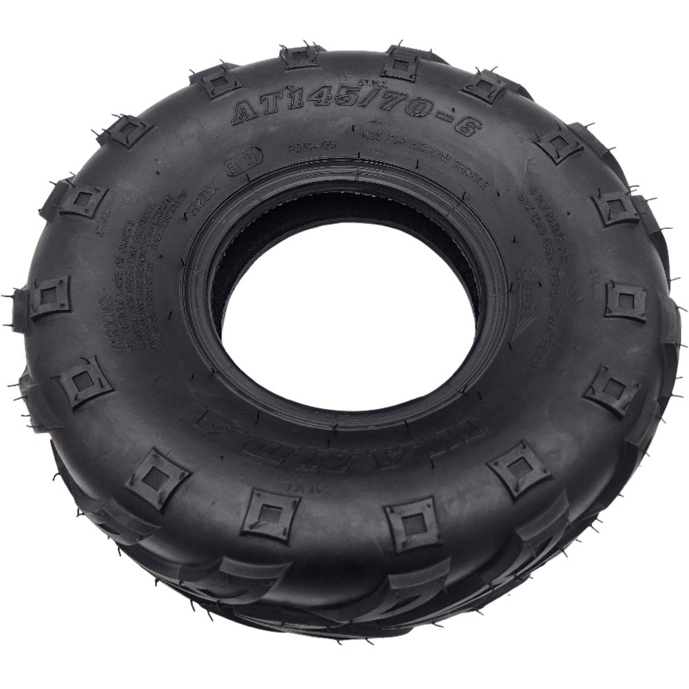 MotoTec Replacement TIRE 145/70-6 for 1000W 48V Electric Mini Bike