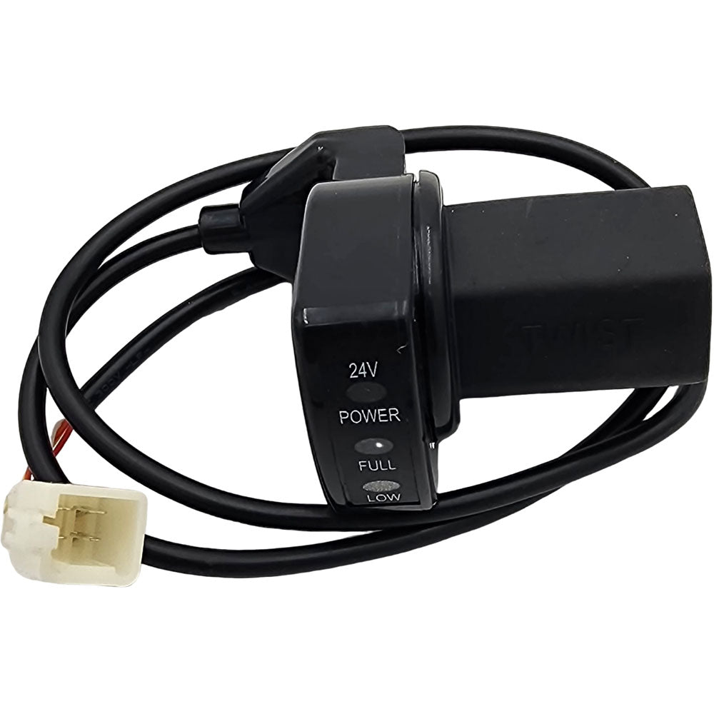 MotoTec Replacement TWIST THROTTLE for 250W 24V (HP120e) Electric Mini Bike