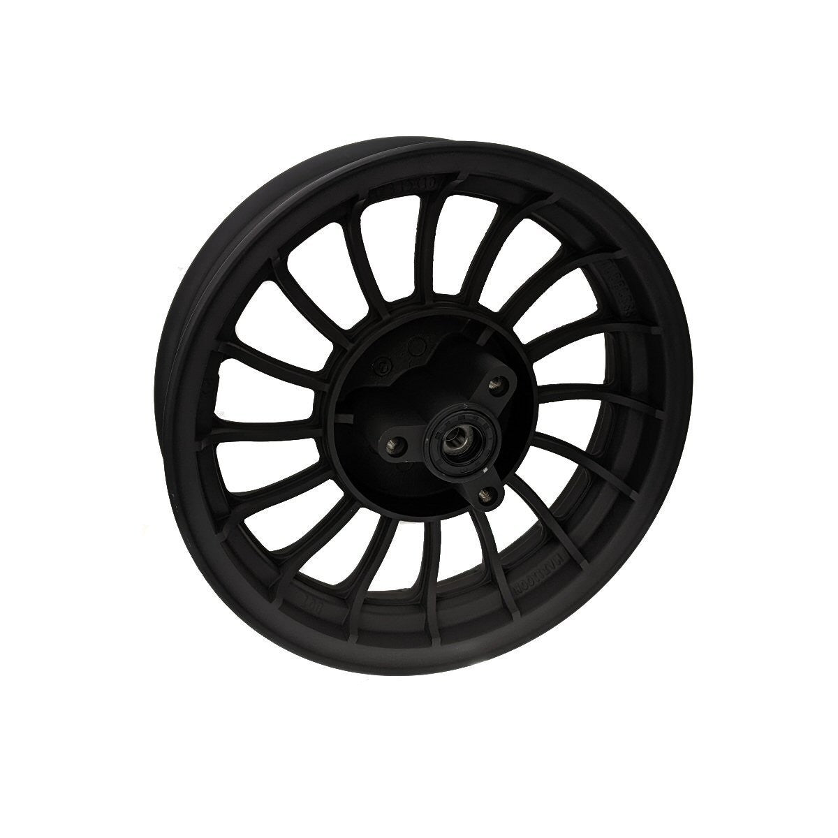 MotoTec Universal Parts 10" FRONT WHEEL For Retro 50cc & 150cc Scooters BLACK, 144-41