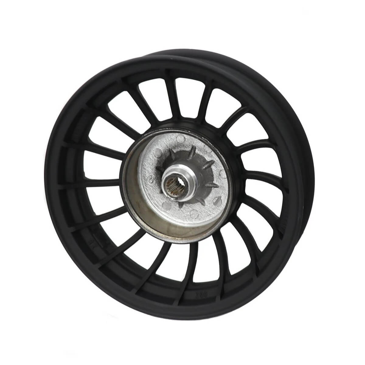 MotoTec Universal Parts 10" REAR WHEEL For Retro 50cc Scooters BLACK, 144-42