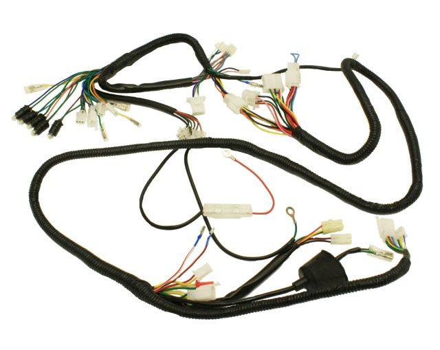 MotoTec Universal Parts COMPLETE GY6 SCOOTER WIRE HARNESS, 100-233