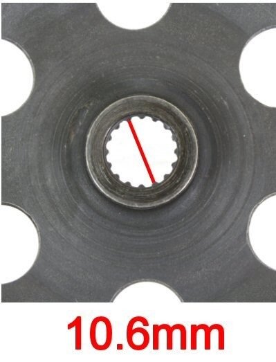 MotoTec Universal Parts MINARELLI CLUTCH ASSEMBLY - 107mm Clutch Bell, 161-197