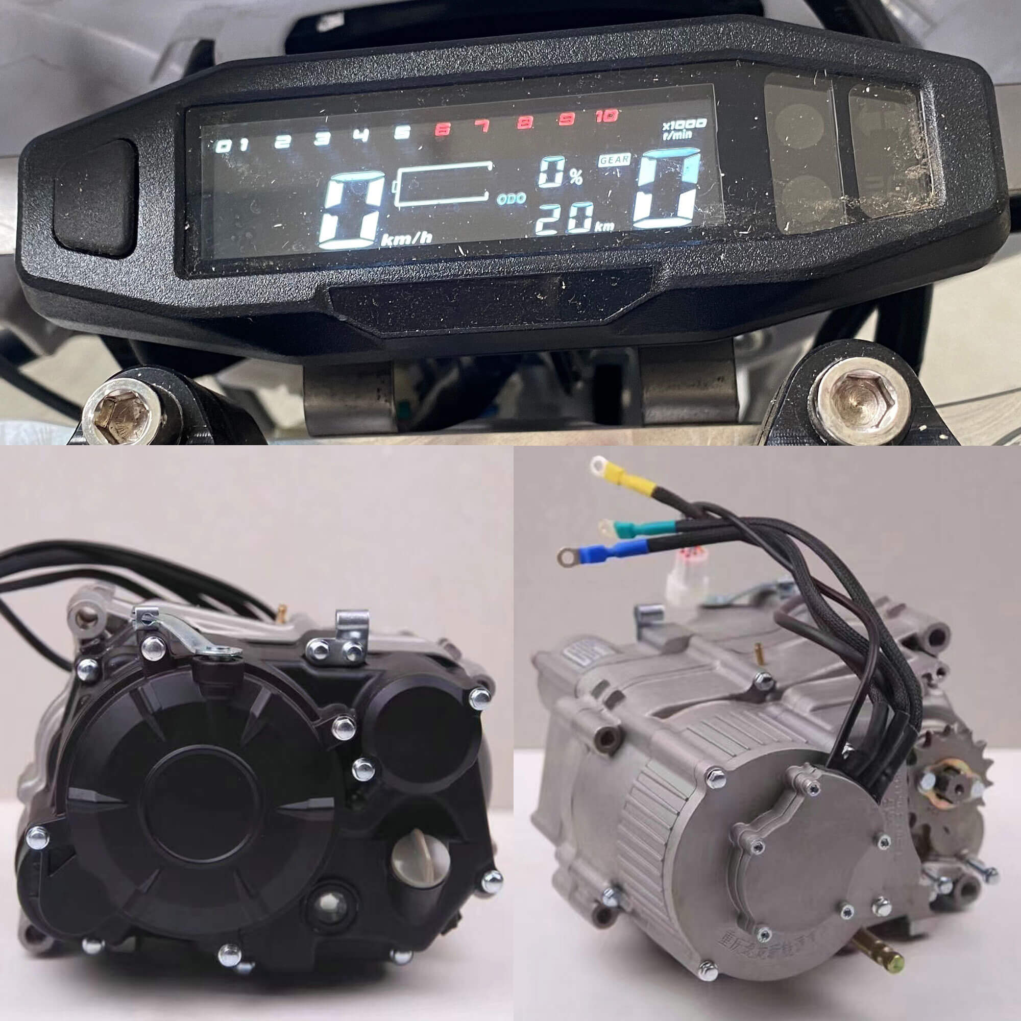 2026 MotoTec Venom 12000W 72V Lithium Electric Dirt Bike, Black