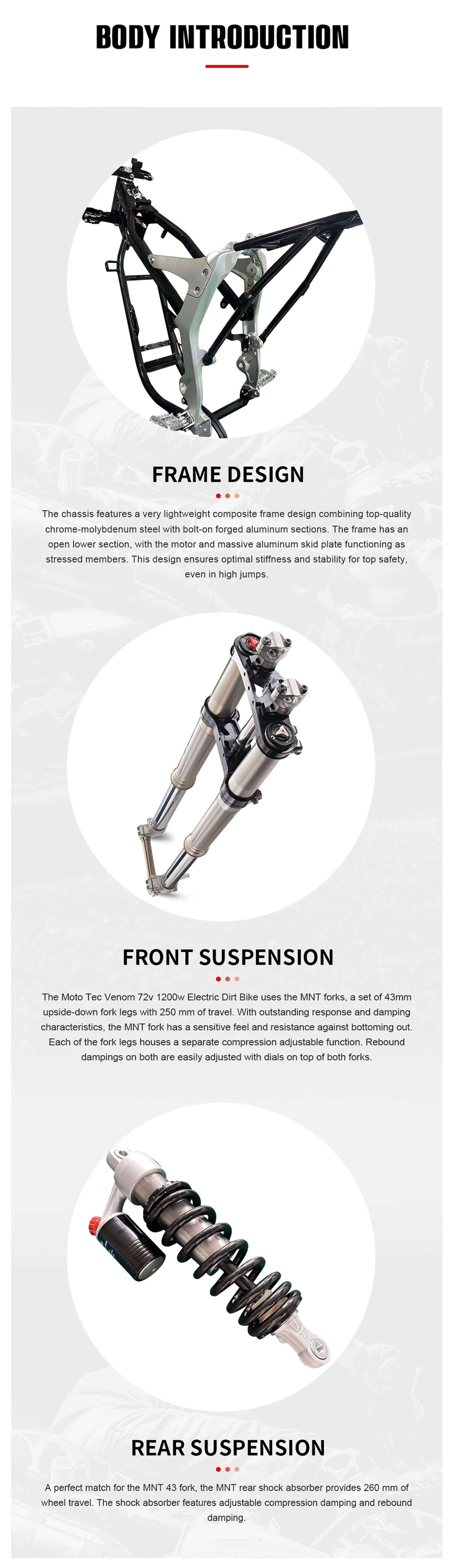 2026 MotoTec Venom 12000W 72V Lithium Electric Dirt Bike, Black