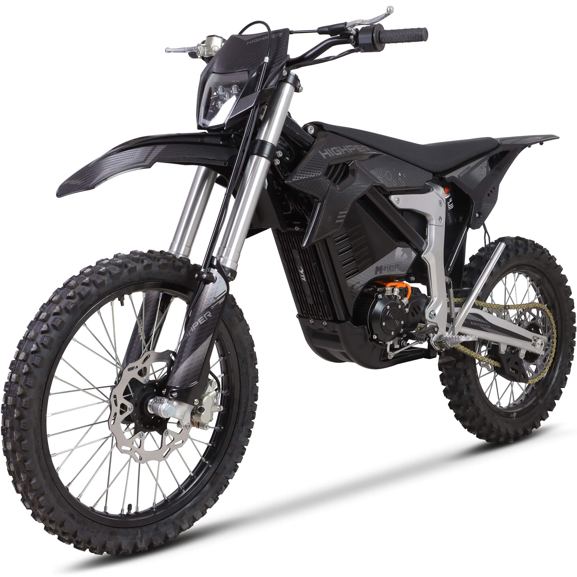 2026 MotoTec Venom 12000W 72V Lithium Electric Dirt Bike, Black