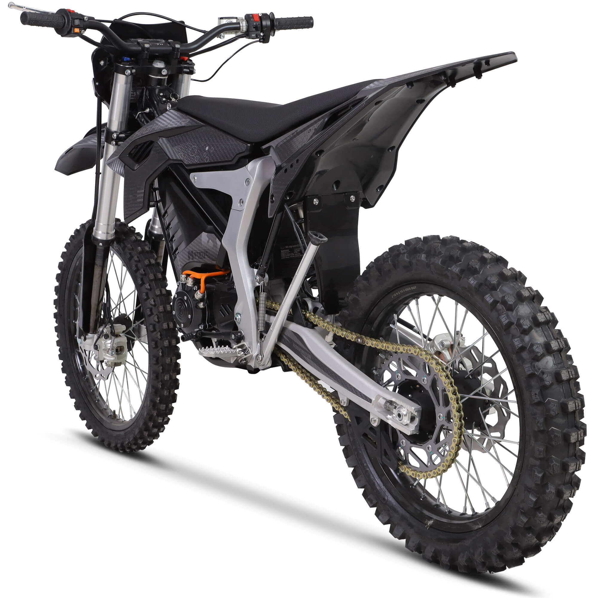 2026 MotoTec Venom 12000W 72V Lithium Electric Dirt Bike, Black