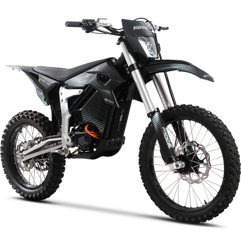 MotoTec Venom 30000W 72V Lithium Electric Dirt Bike, Black — Upzy.com