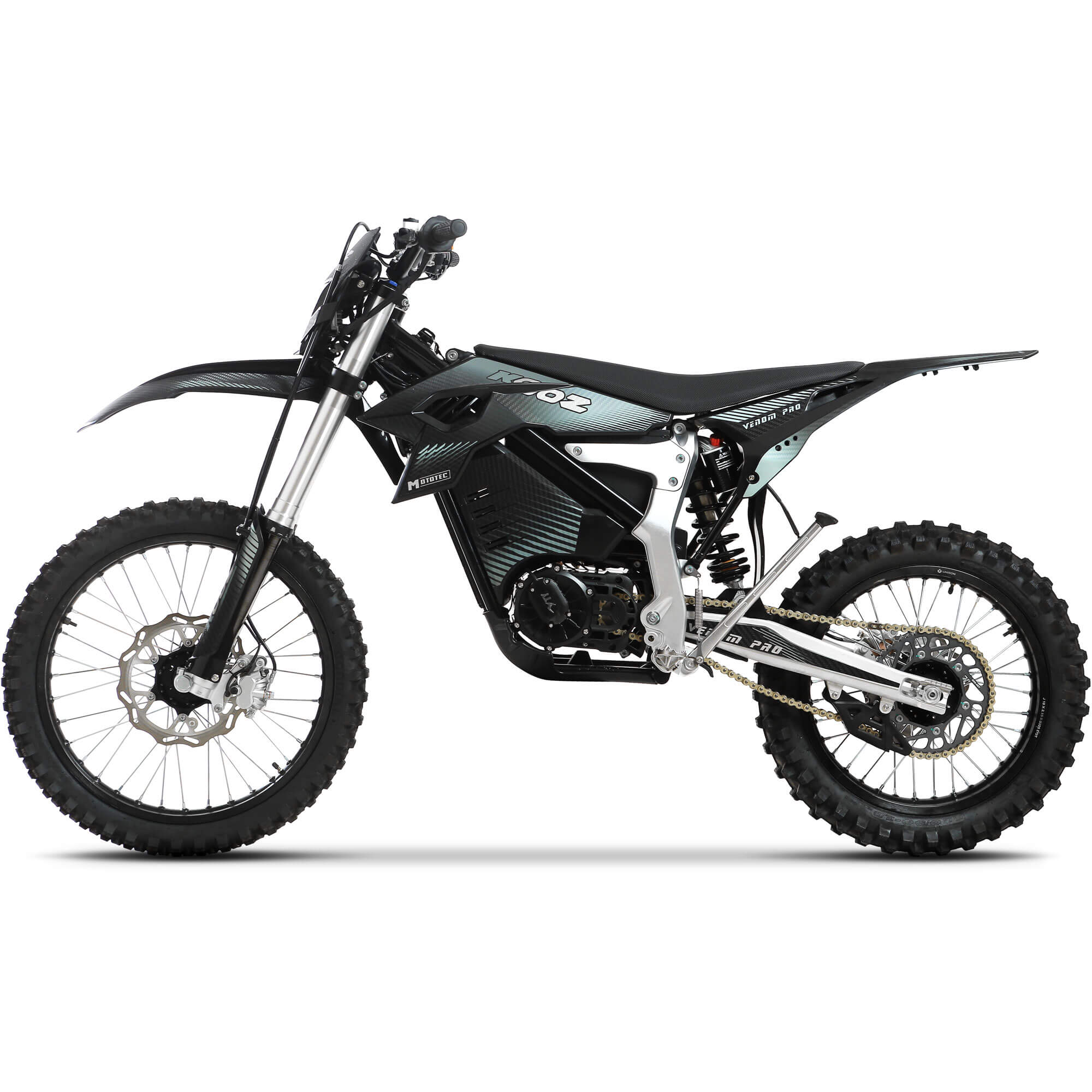 2026 MotoTec Venom 30000W 72V Lithium Electric Dirt Bike, Black