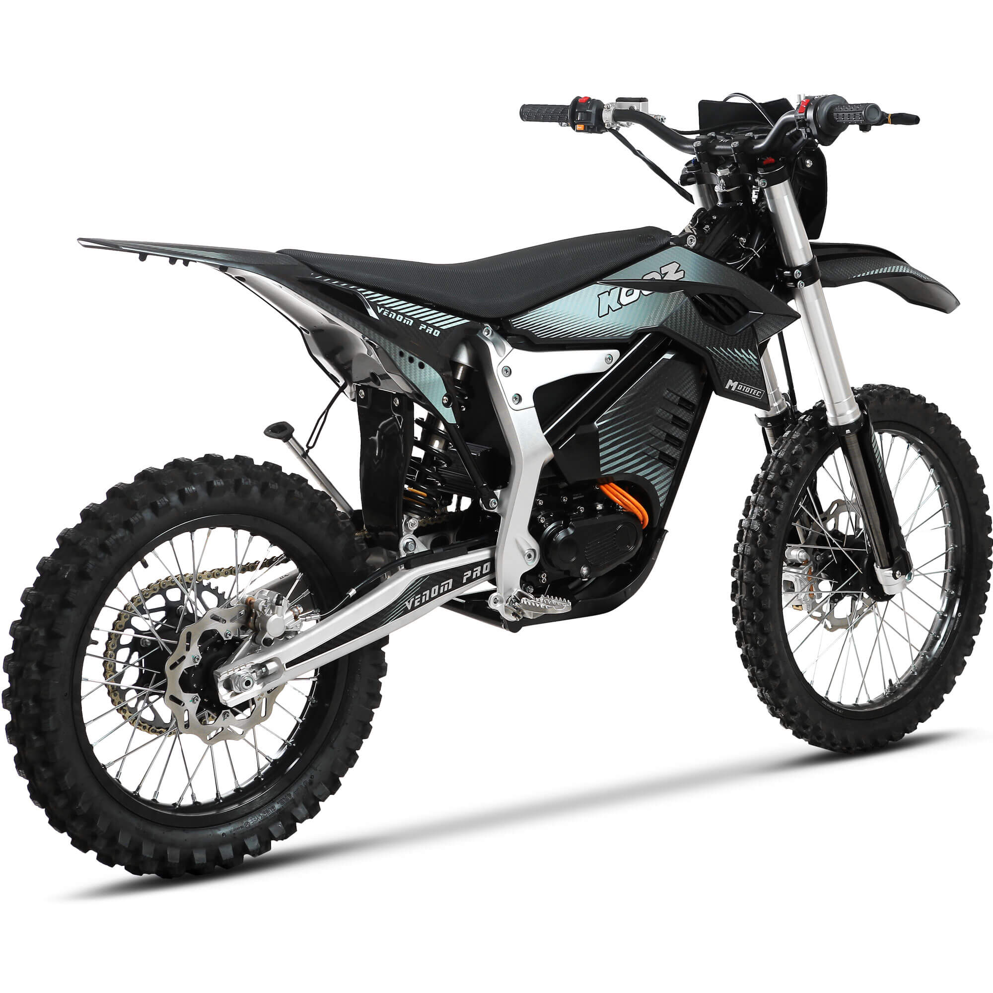 2026 MotoTec Venom 30000W 72V Lithium Electric Dirt Bike, Black