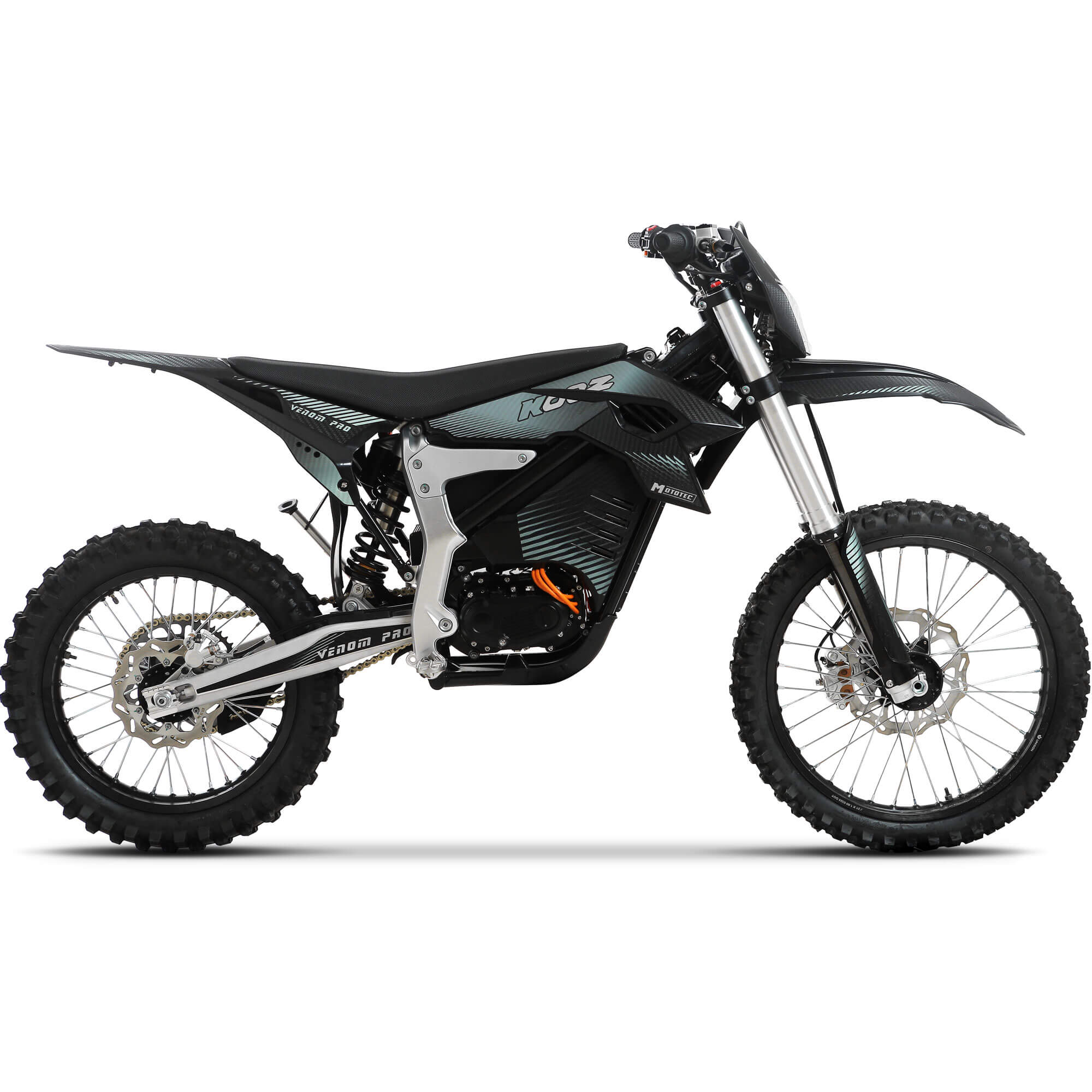 2026 MotoTec Venom 30000W 72V Lithium Electric Dirt Bike, Black