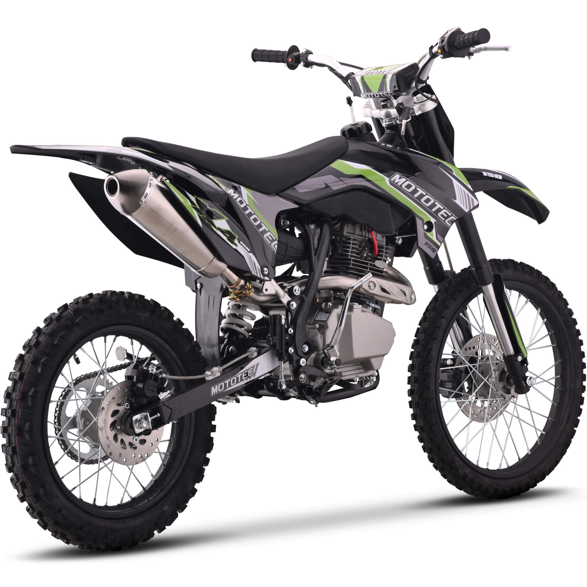 MotoTec X4 150cc 4-Stroke Gas Motocross Kids' Off-Road Dirt Bike