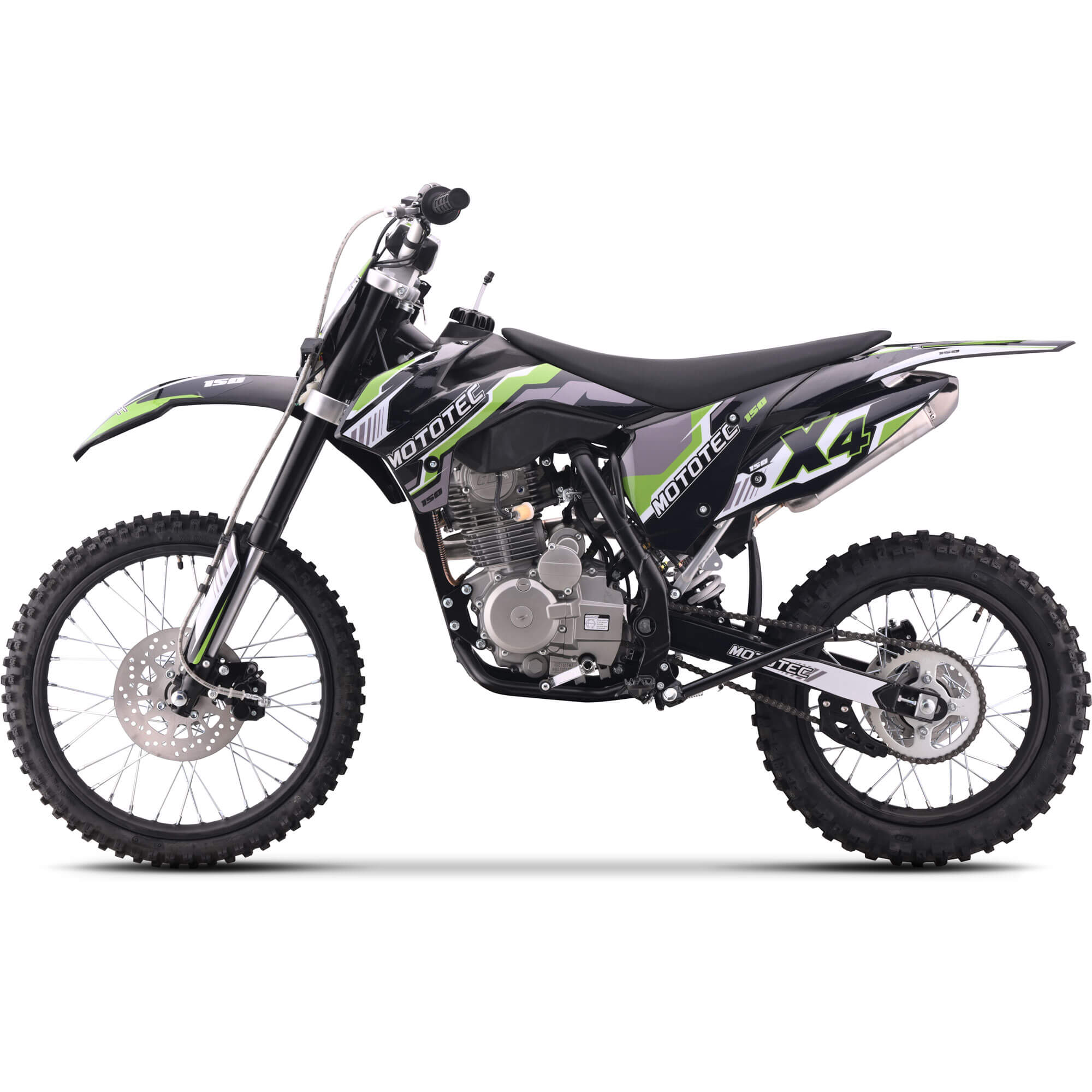 MotoTec X4 150cc 4-Stroke Gas Motocross Kids' Off-Road Dirt Bike