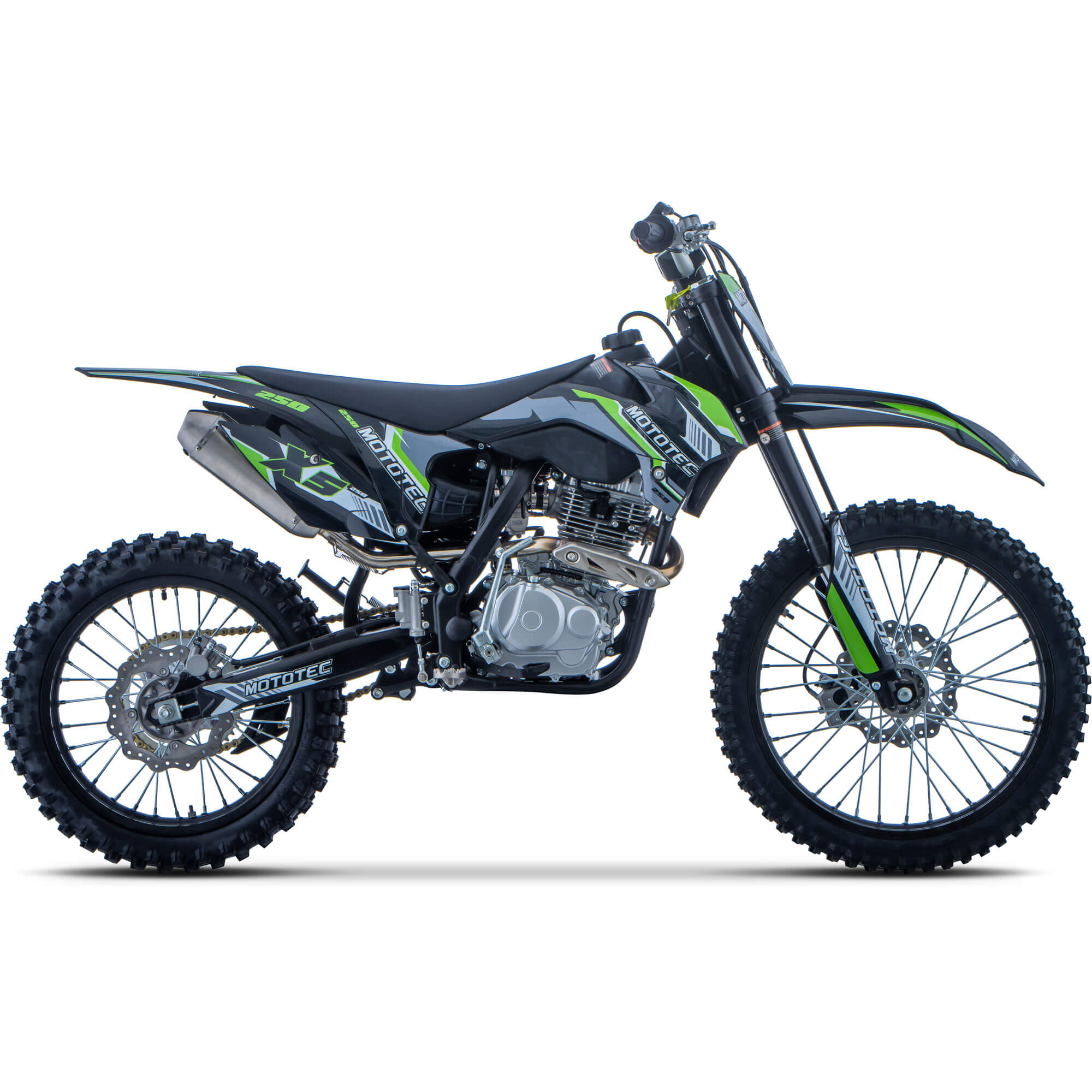 MotoTec X5 250cc 4-Stroke Gas Motocross Kids' Off-Road Dirt Bike