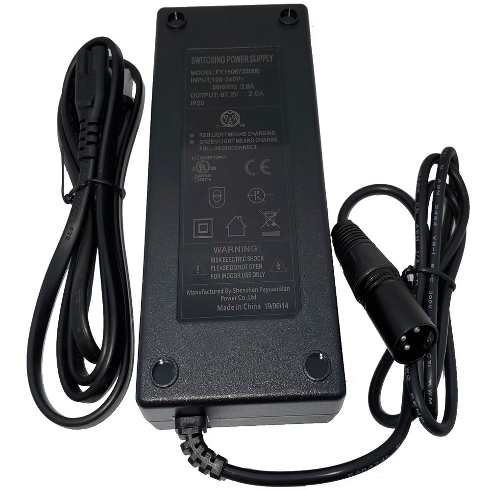 MotoTec/Uberscoot LITHIUM 60V BATTERY CHARGER for Chaos Electric Scooter