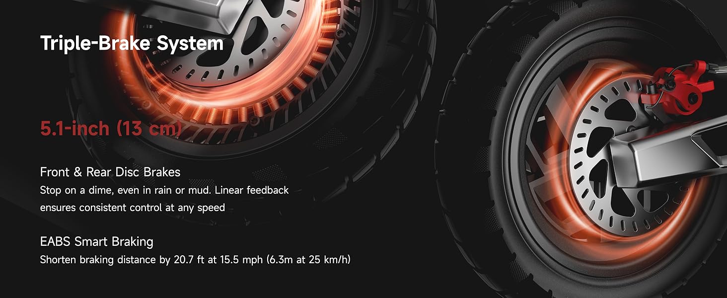 Navee 12" XT5 Pro 2200W Dual Suspension Folding Electric Scooter