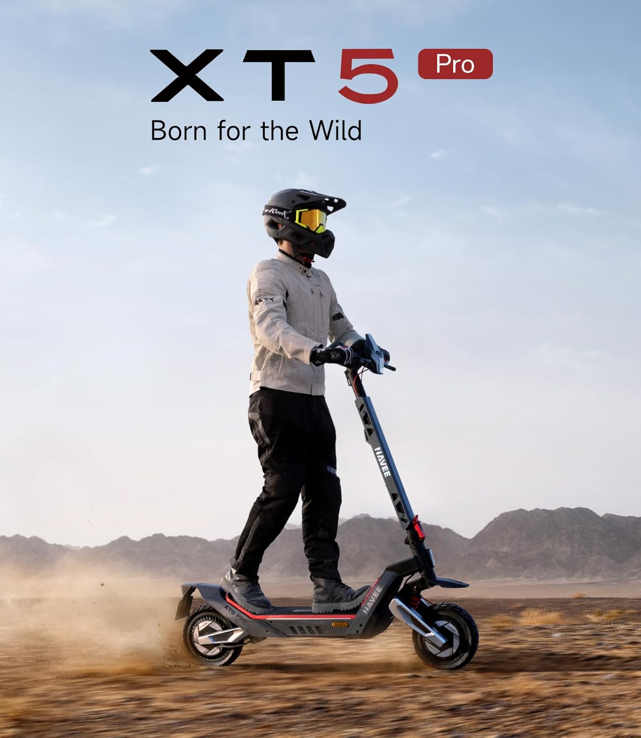 Navee 12" XT5 Pro 2200W Dual Suspension Folding Electric Scooter