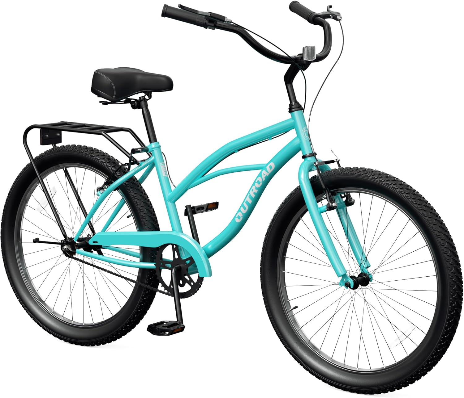 Outroad 24" Women's Single Speed Step-Through Beach Cruiser Bike