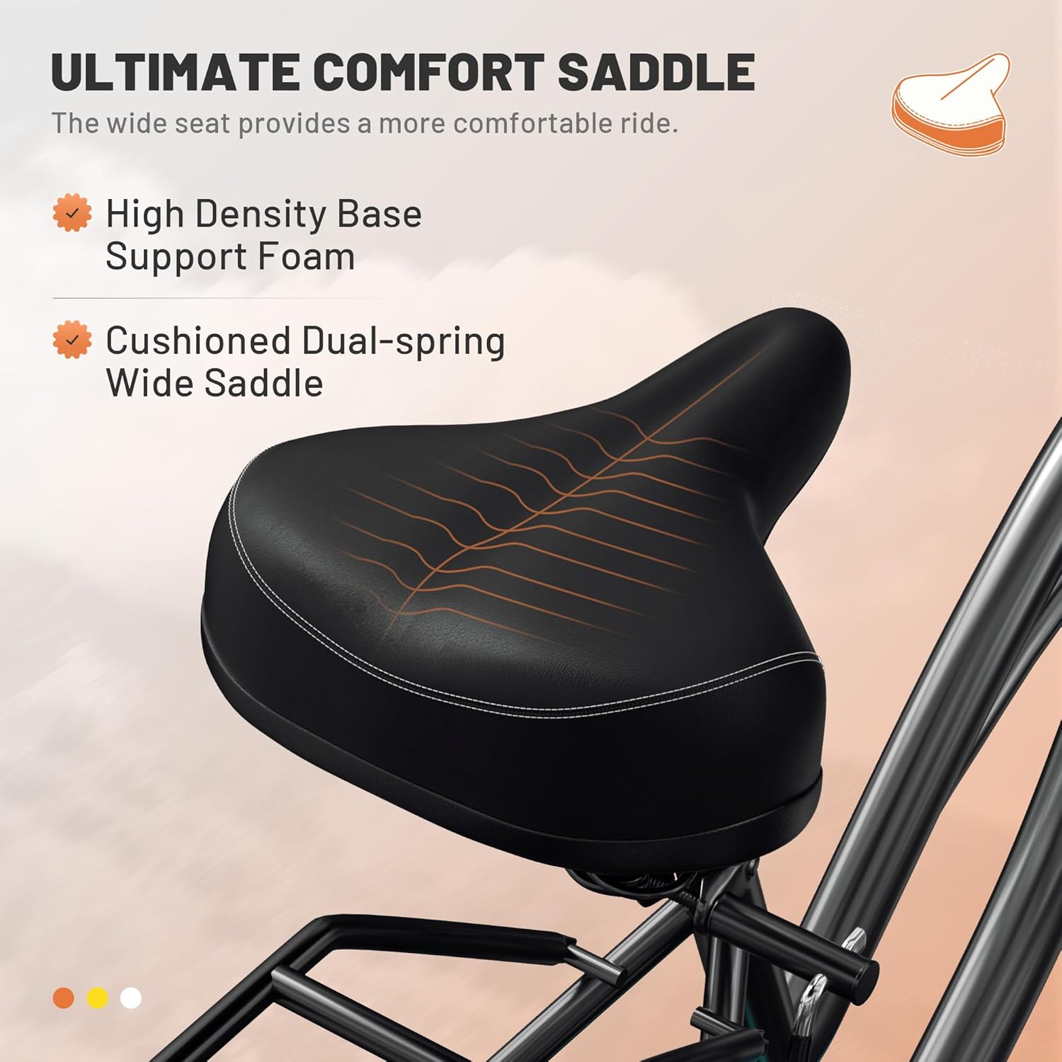 Outroad 24" Women's Single Speed Step-Through Beach Cruiser Bike