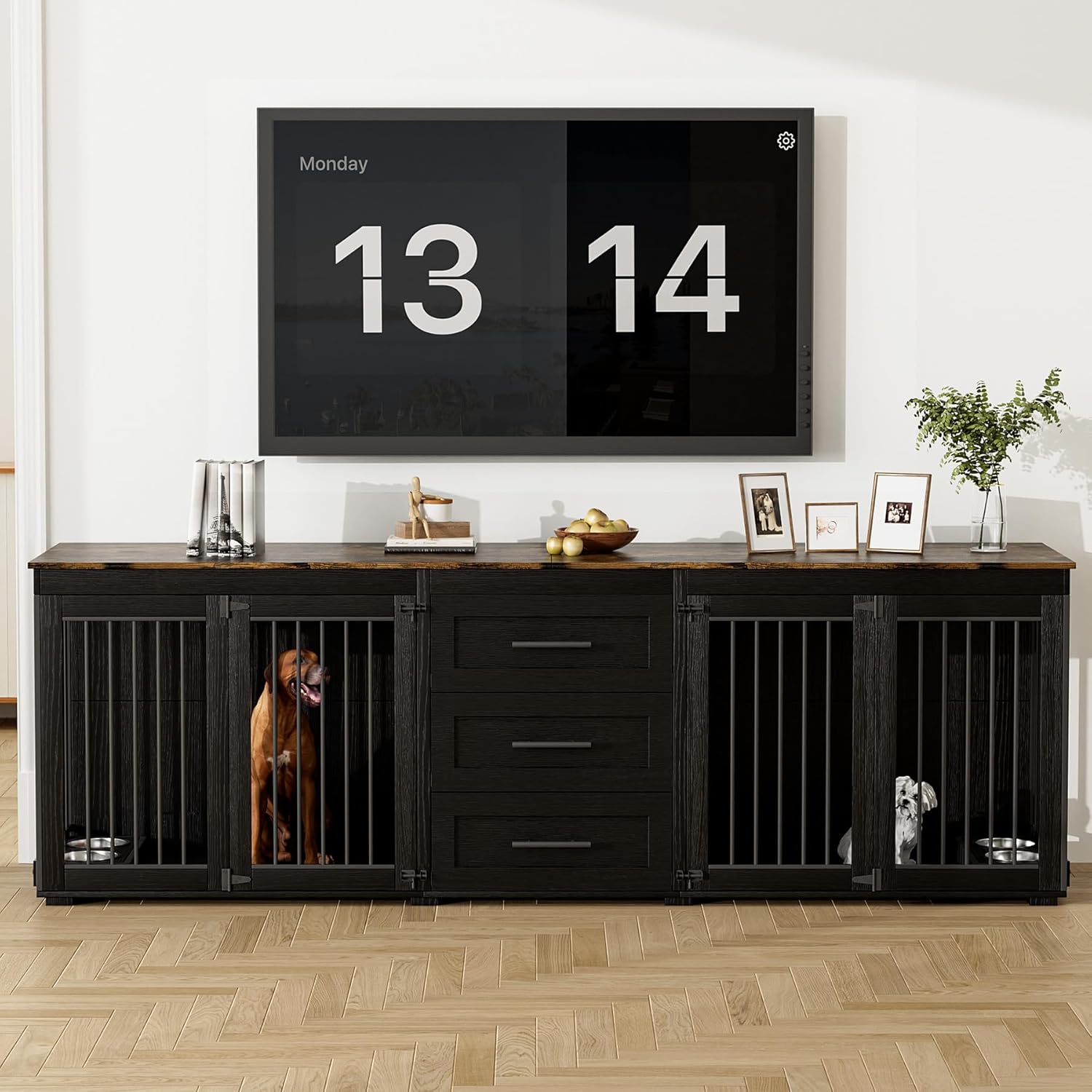 OUYESSIR 94.5" Large Dogs Crate Furniture