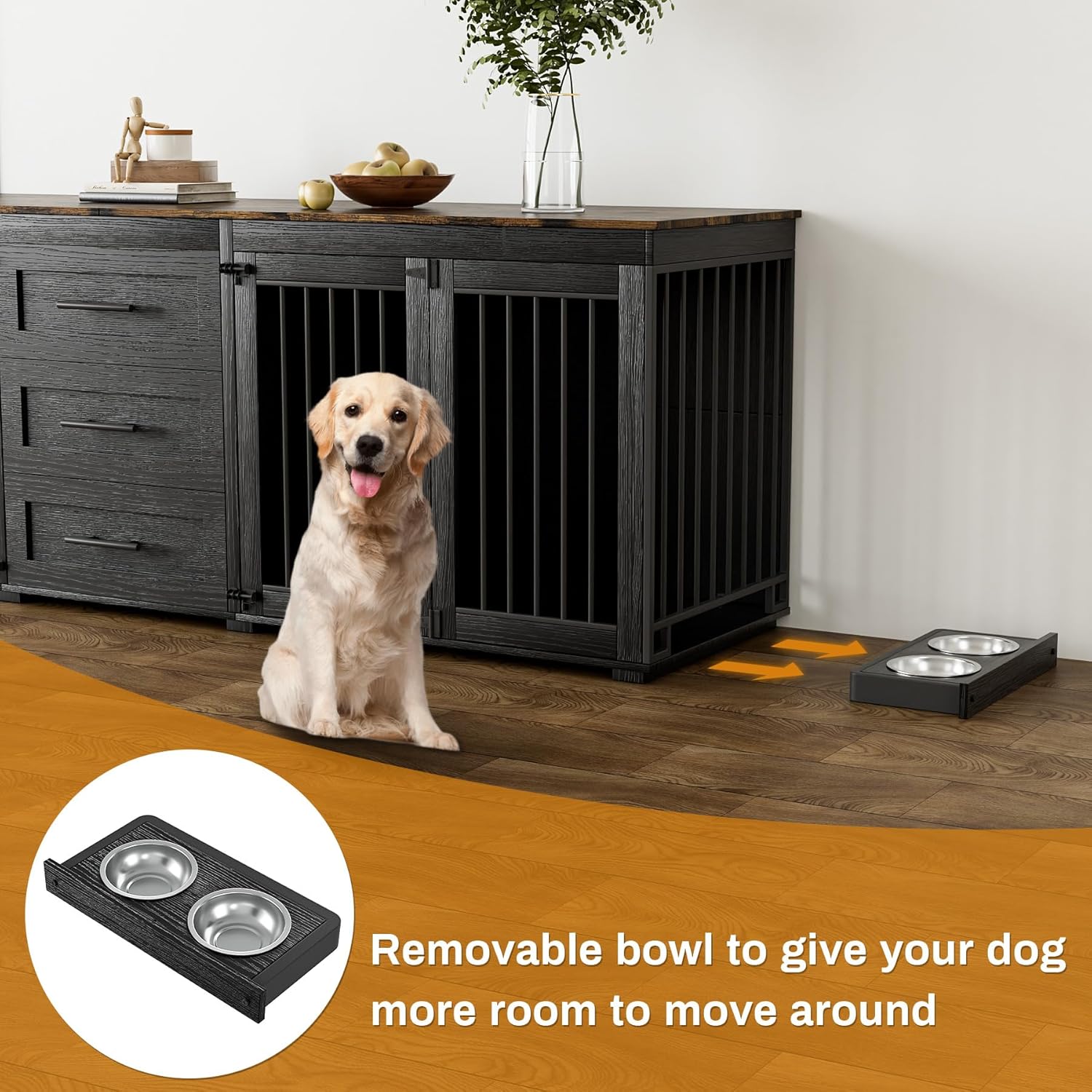 OUYESSIR 94.5" Large Dogs Crate Furniture
