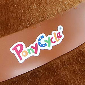 2025 Pony Cycle Ux-Series BROWN HORSE Ride-On Kids Toy, WHITE HOOF, Vroom Rider