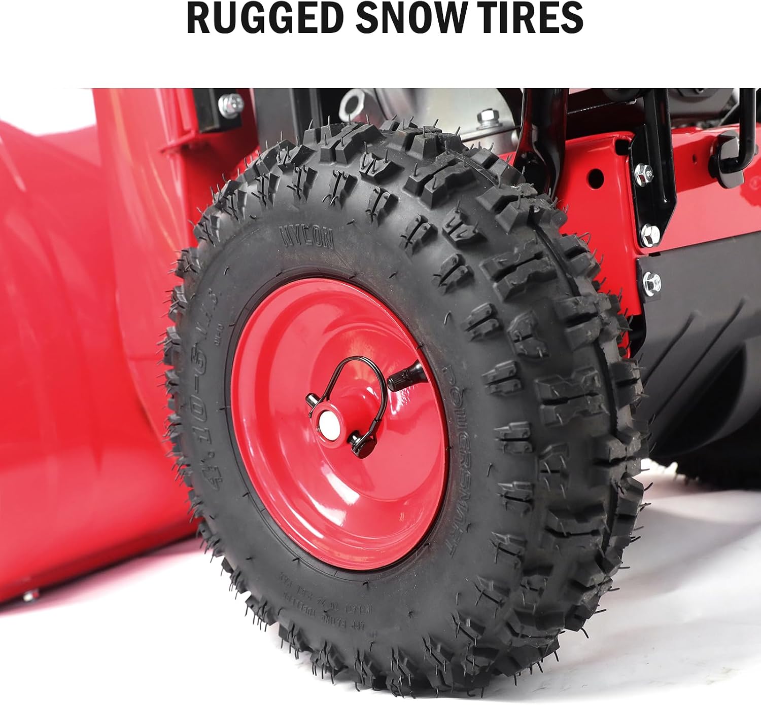 Powersmart 24" 212cc 2-Stage 8 Speed Reinforced Steel Housing Self-Propelled Gas Snow Blower