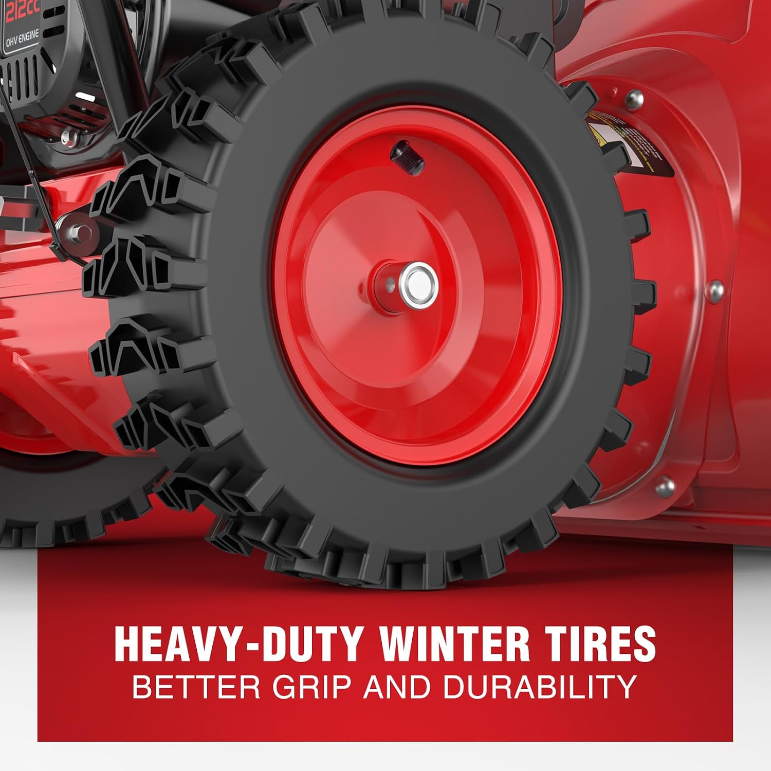 Powersmart 24" 212cc 2-Stage 8 Speed Self-Propelled Gas Snow Blower