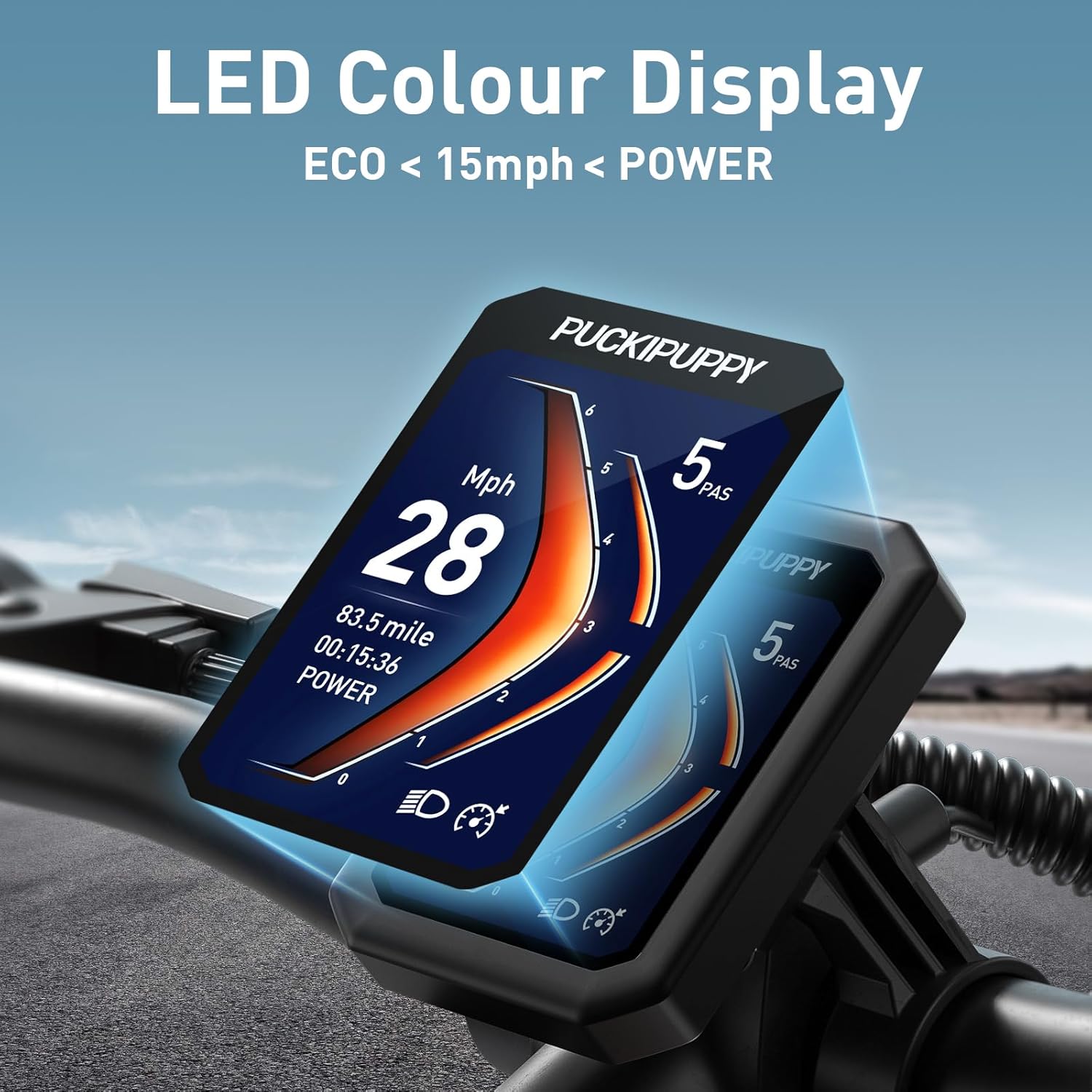 PUCKIPUPPY 26" BEAGLE 48V 7 Speed Fat Tire Electric Mountain Bike