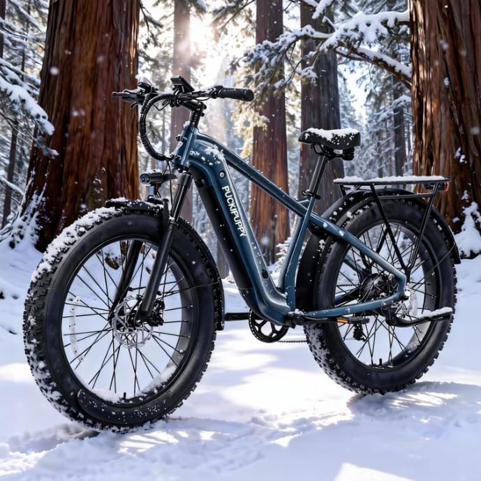 PUCKIPUPPY 26" BEAGLE 48V 7 Speed Fat Tire Electric Mountain Bike