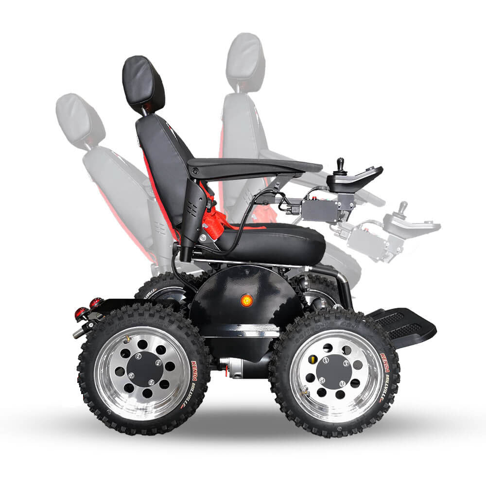 PW-4x4Q Stair Climbing 4 Wheel Drive Lithium Electric Power Wheelchair