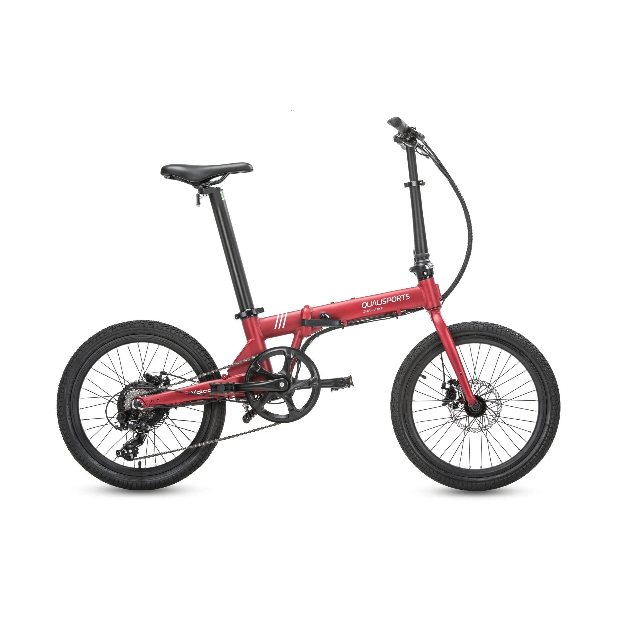 Qualisports VOLADOR 20" 350W 36V 7 Speed Compact Folding Electric Bike