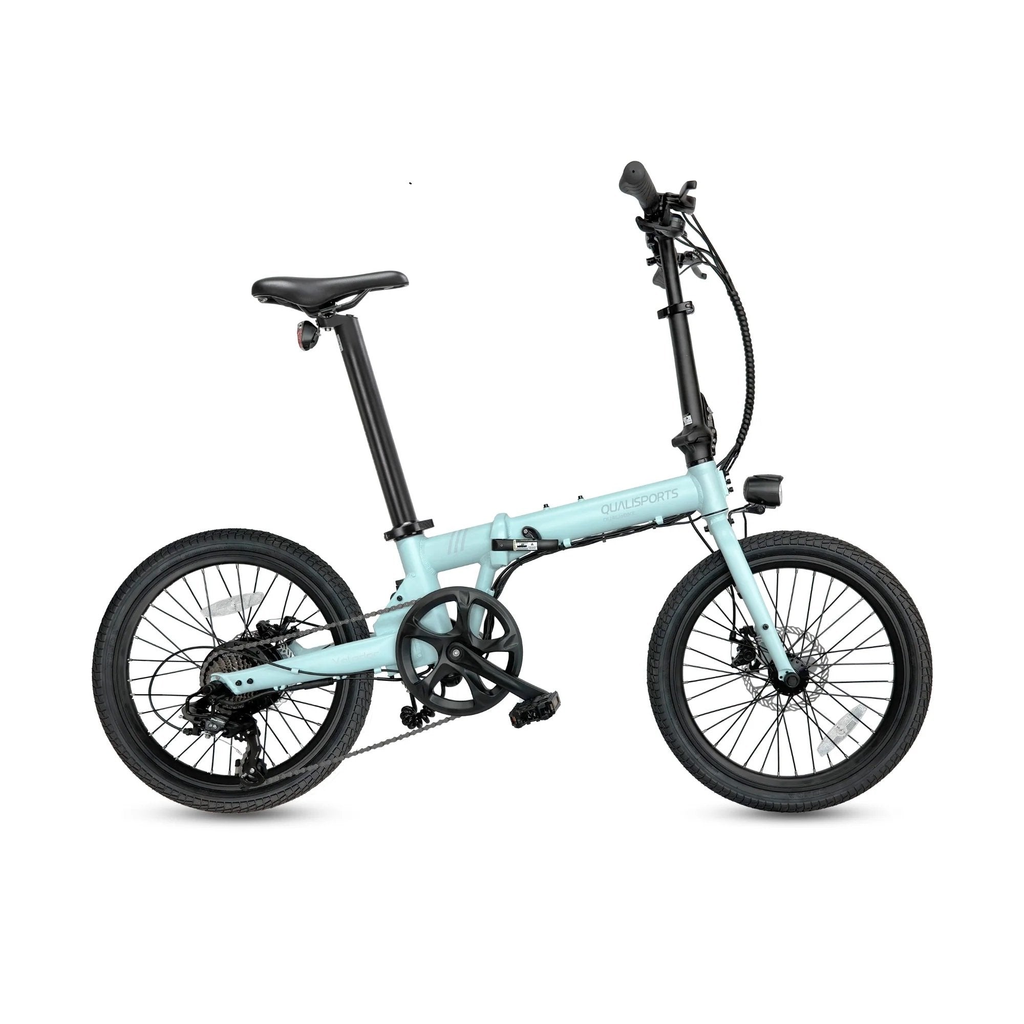 Qualisports VOLADOR 20" 350W 36V 7 Speed Compact Folding Electric Bike