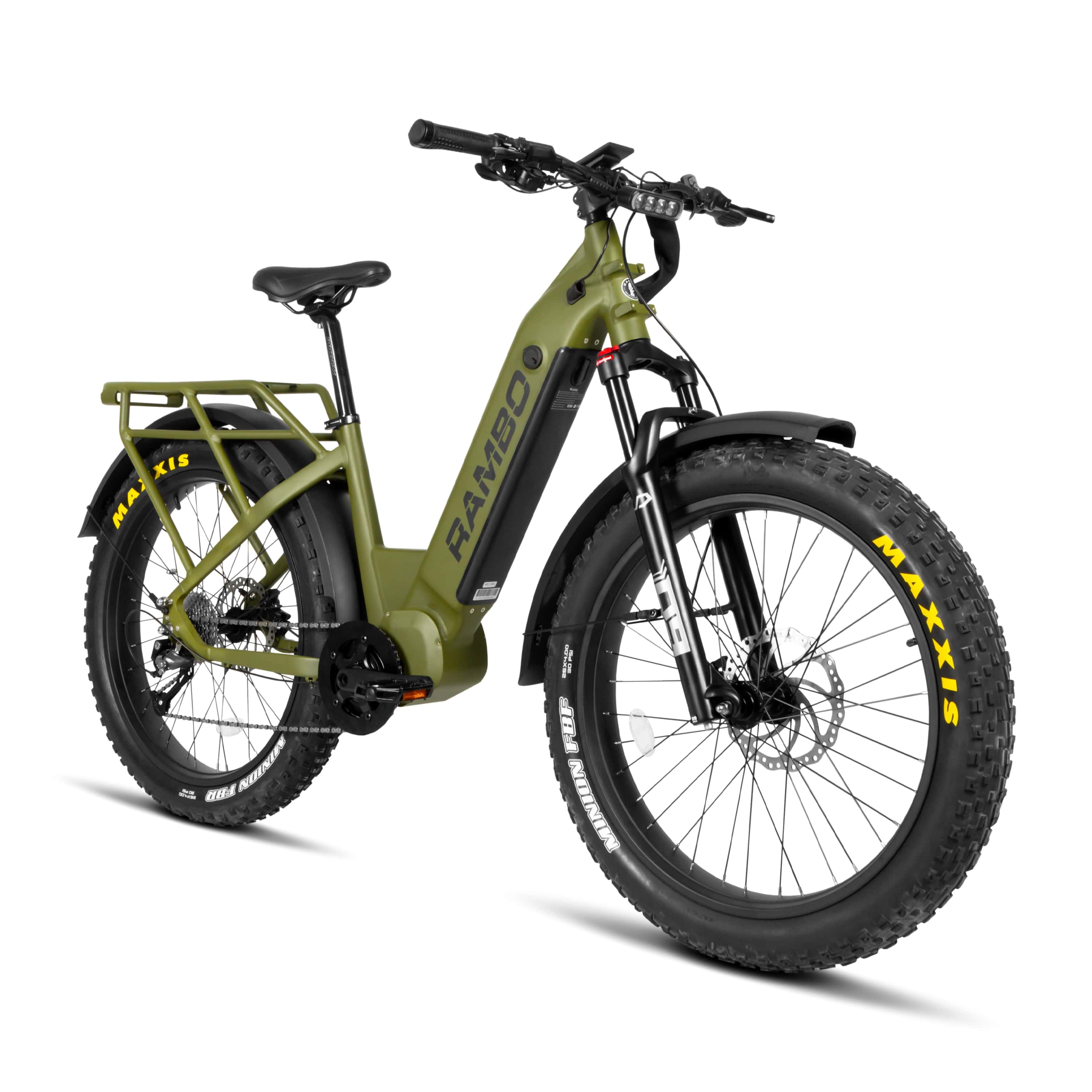 2025 Rambo REBEL 2.0 1000W BBSHD Mid Drive Fat Tire Electric Bike