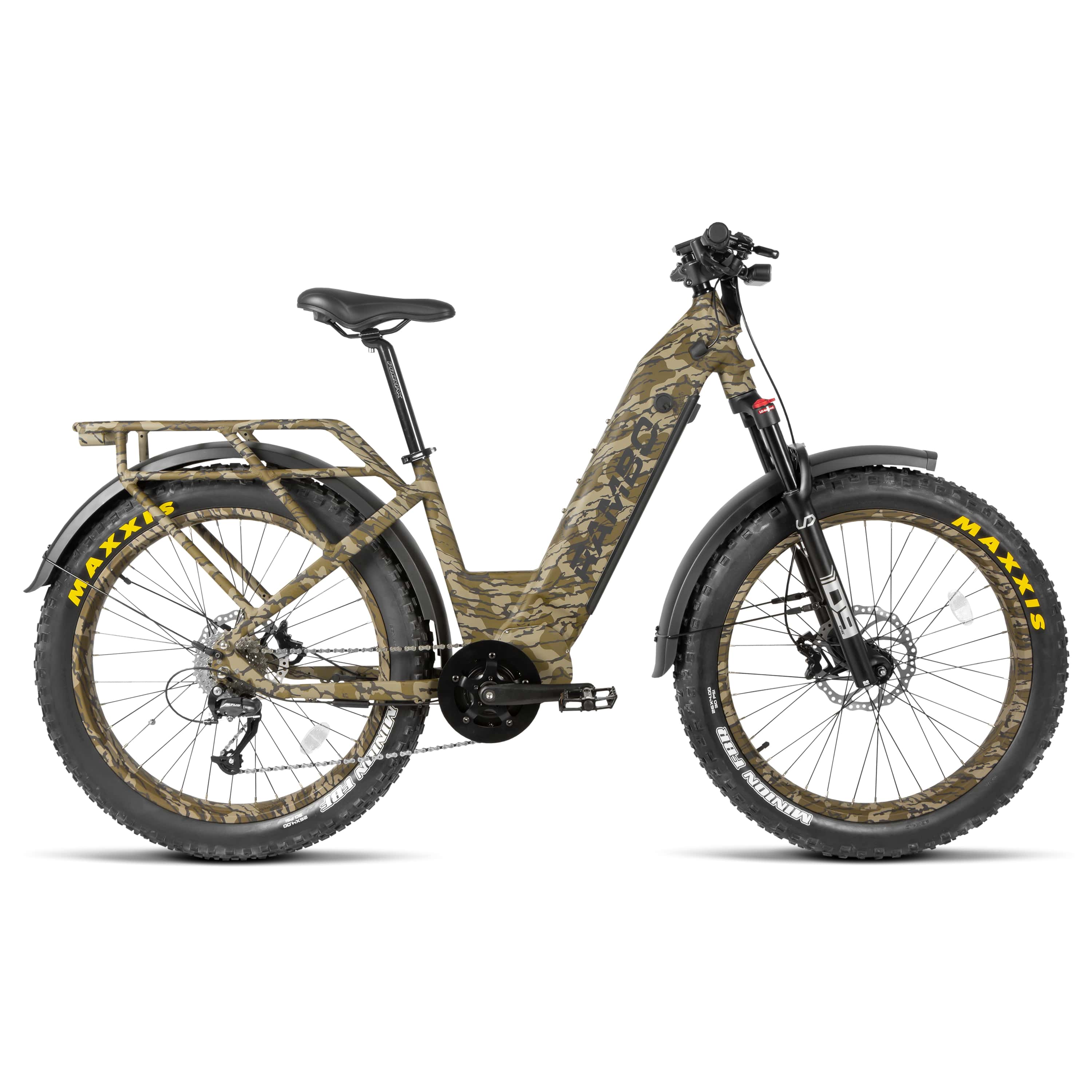 2025 Rambo REBEL 2.0 1000W BBSHD Mid Drive Fat Tire Electric Bike