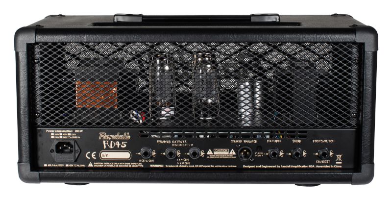 Randall RD45H 2 Channel 45W Tube Guitar Amplifier Head