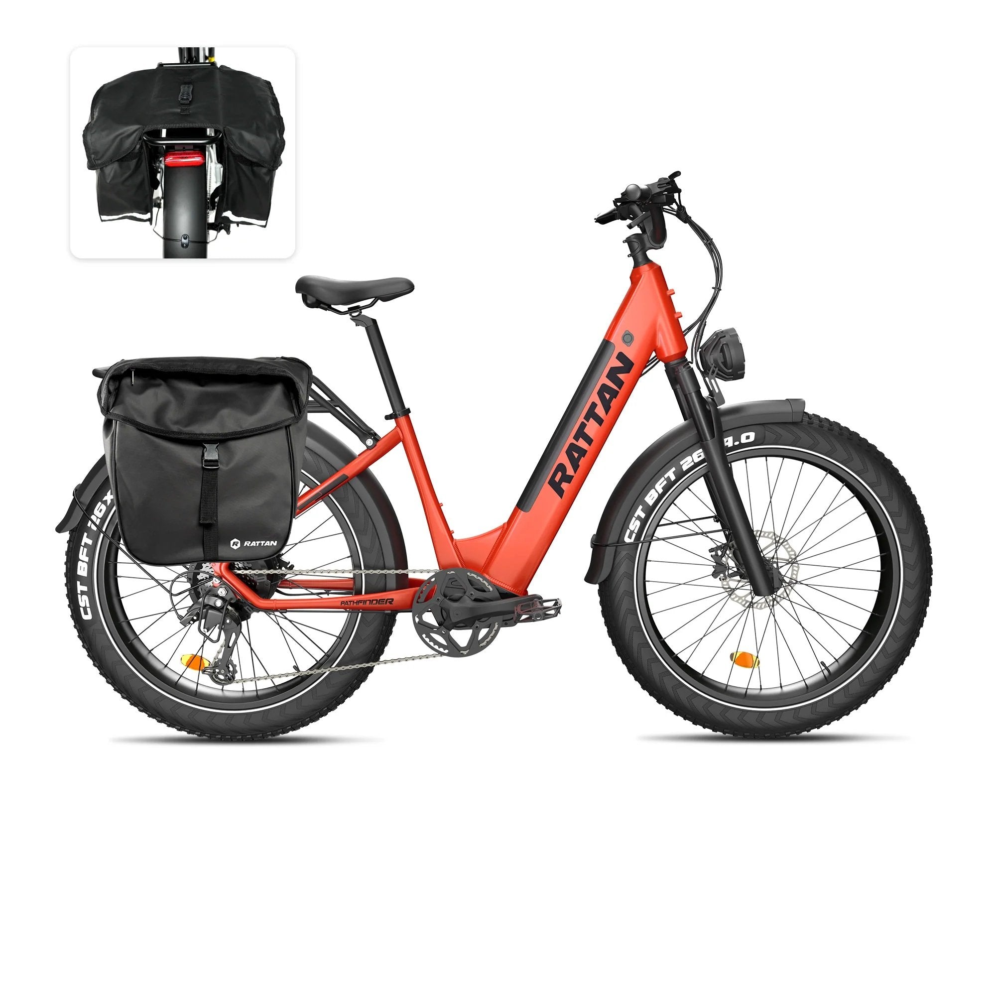 Rattan FRAME BAG for Electric Bikes