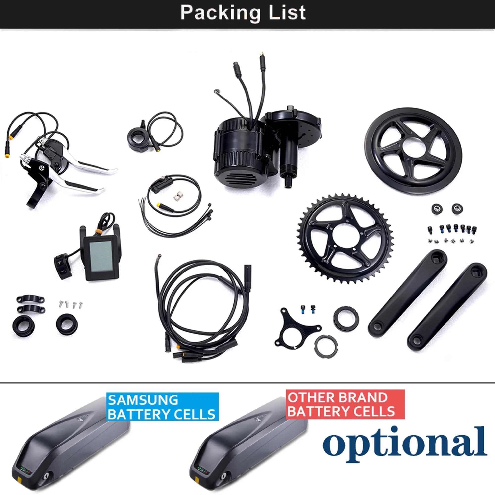 Rayback Motor Rattan Replacement REIBOK 48V 500W Mid Drive Motor For Electric Bikes ...