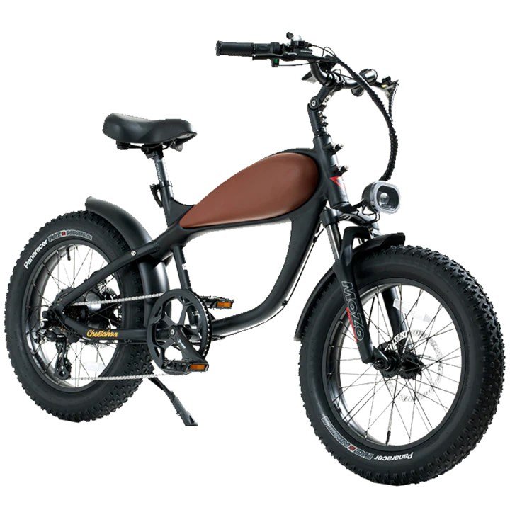 Revi Bikes CHEETAH MINI Cafe Racer Fat Tire Vintage Cruiser Electric Bike