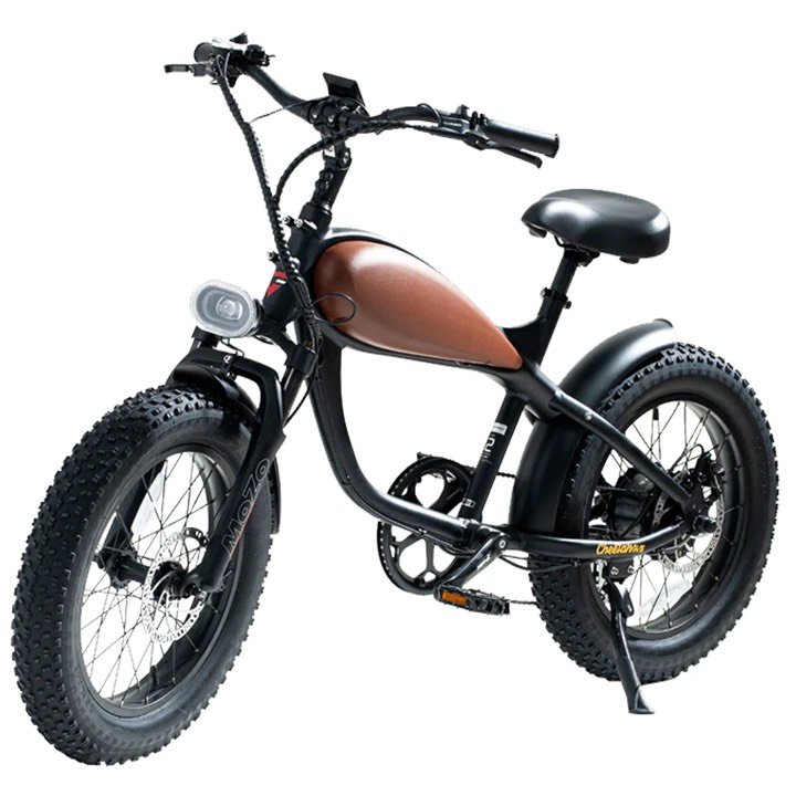 Revi Bikes CHEETAH MINI Cafe Racer Fat Tire Vintage Cruiser Electric Bike