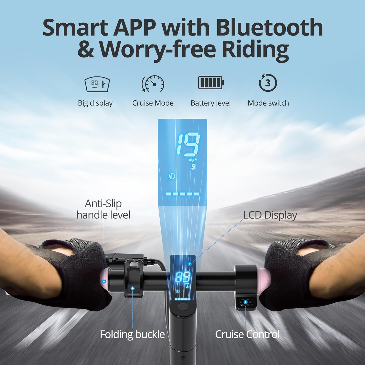 Roinside UP2P 350W Folding Electric Scooter