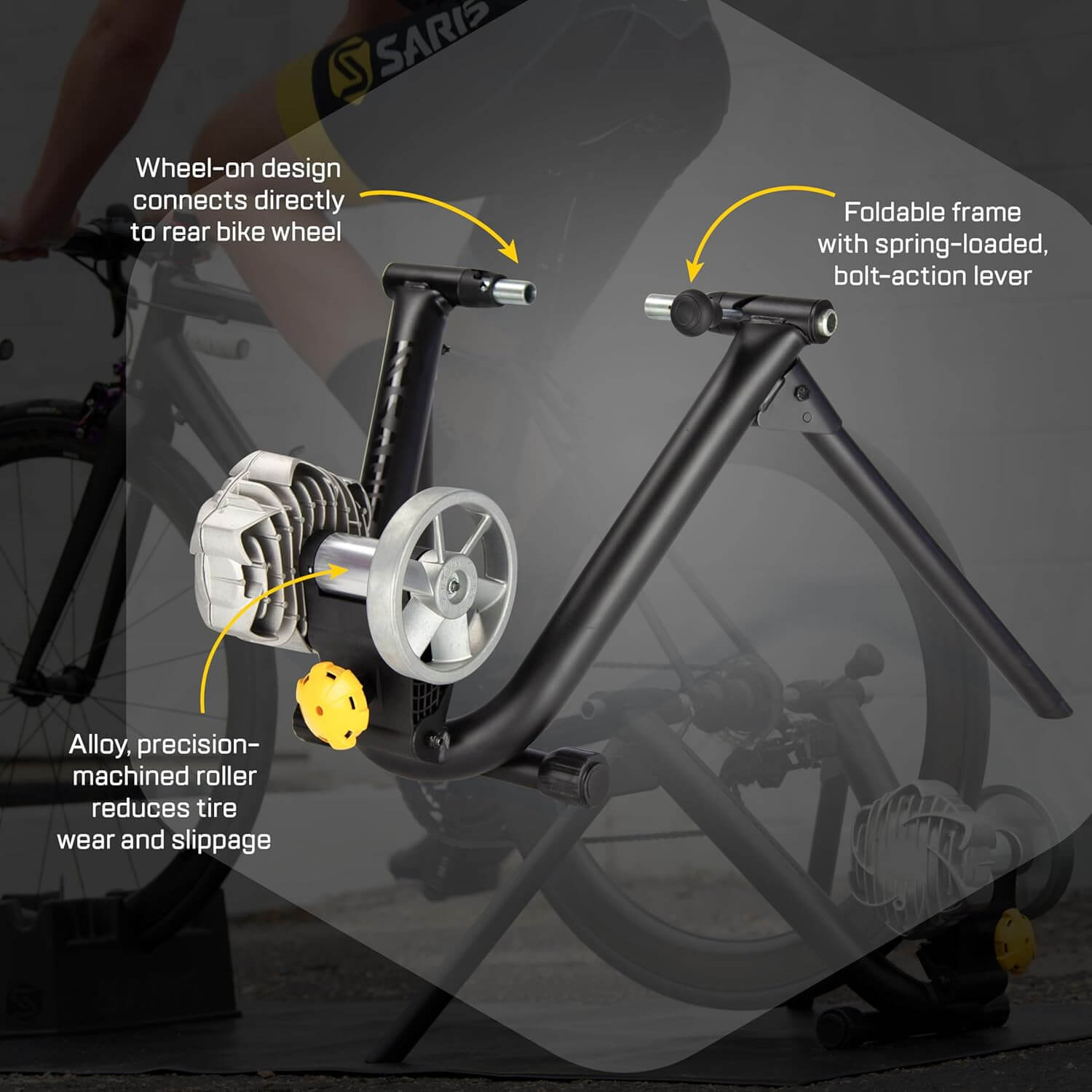 Saris Fluid2 Smart Equipped Zwift Compatible Indoor Bike Trainer