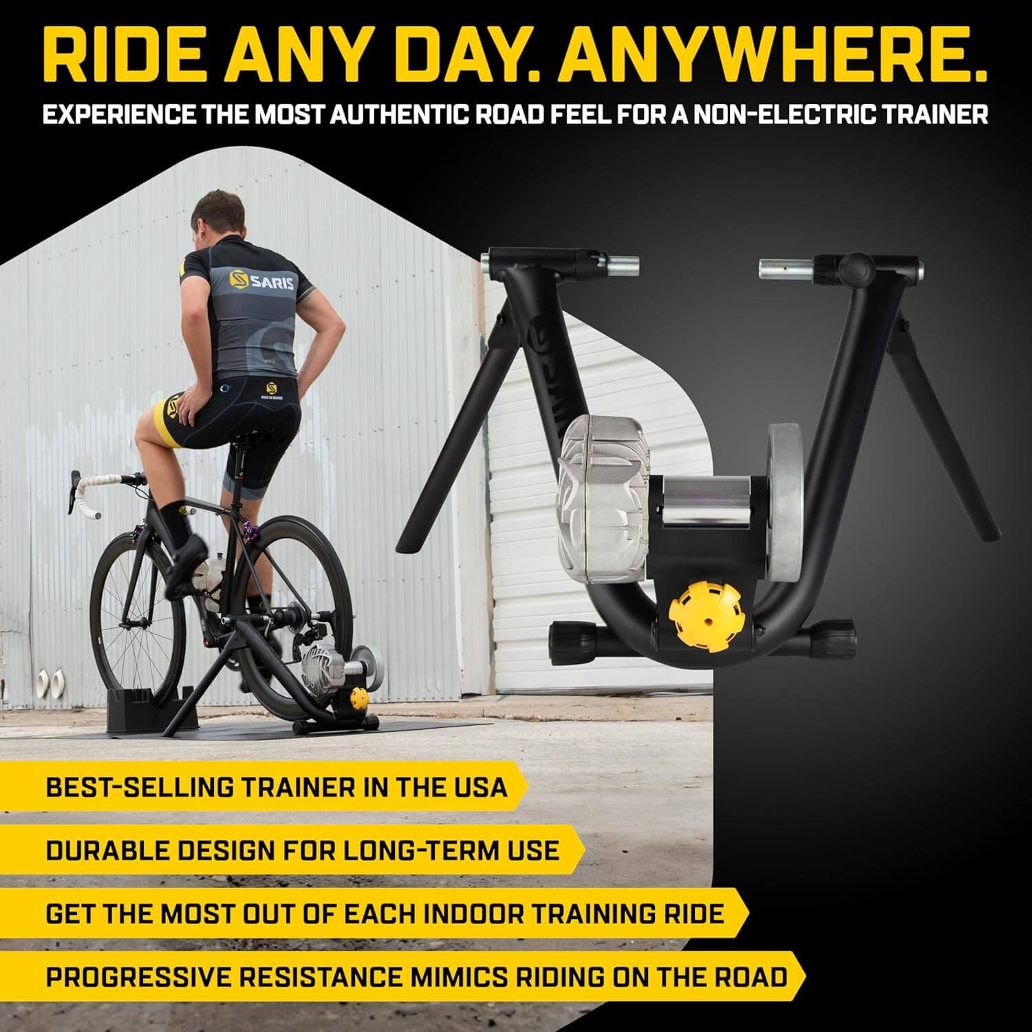 Saris Fluid2 Smart Equipped Zwift Compatible Indoor Bike Trainer