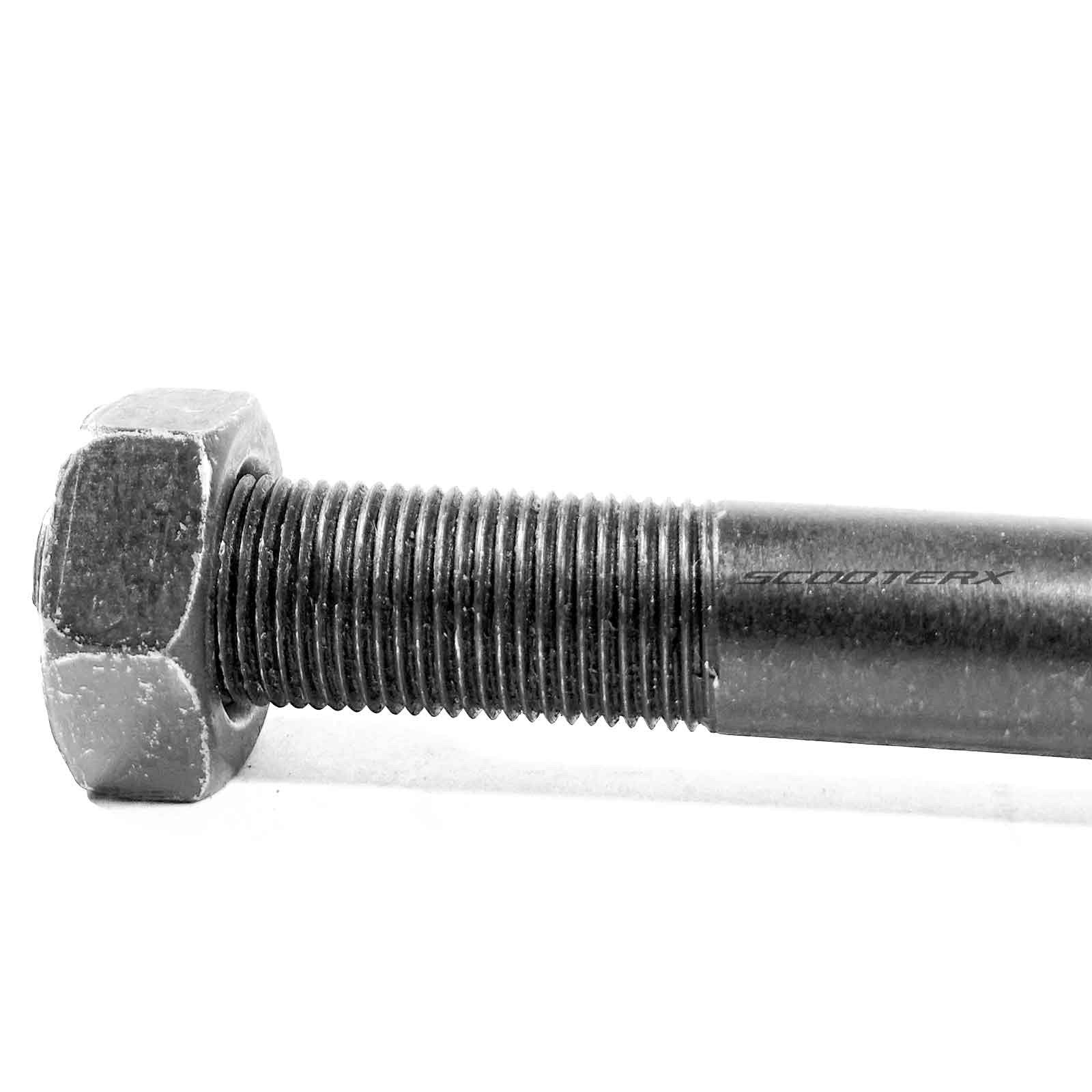 ScooterX 10mm x 7.5"﻿ AXLE FRONT W/ NUTS For Dirt Dog Gas Scooter