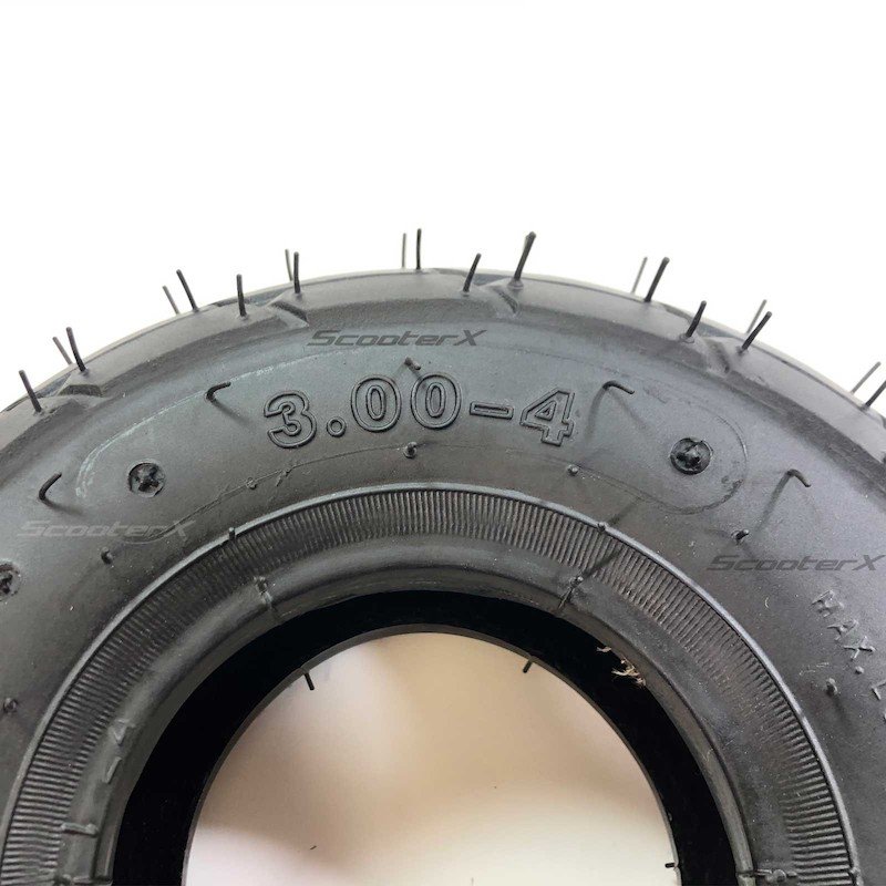 ScooterX 3.00 X 4 STREET TREAD TIRE For Gas/Electric Scooters